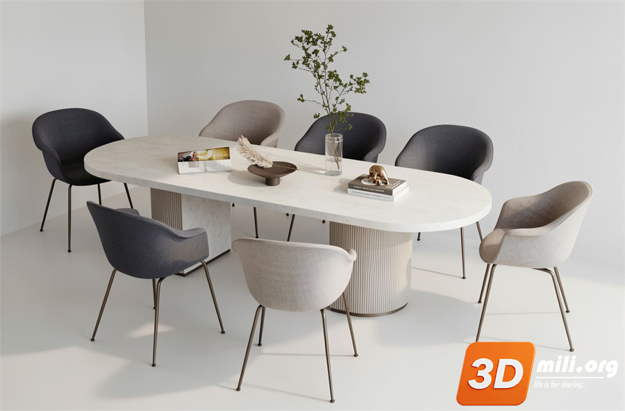 Dining Table Set Skp Files